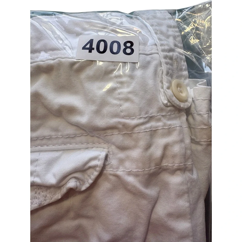 Polo Ralph Lauren Cargo Shorts Mens 36 White Rugged Workwear Heavyweight Utility